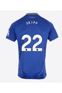 Leicester City Oliver Skipp #22 Fotballdrakt Hjemme Klær 2024-25 Korte ermer